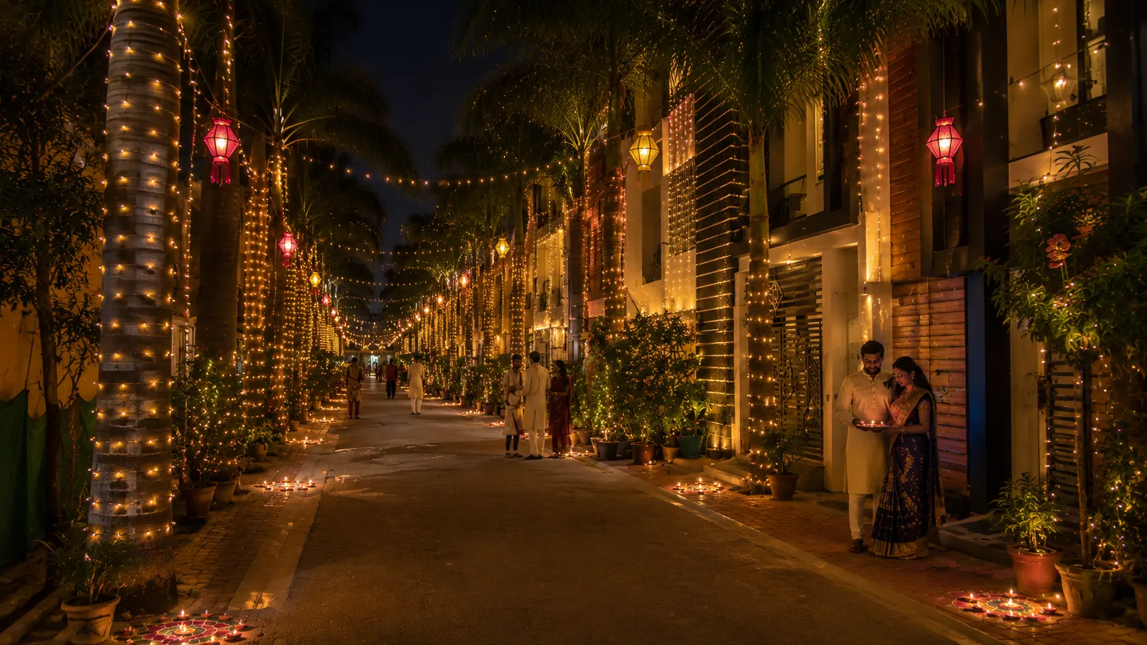 Diwali evening at Rose Valley