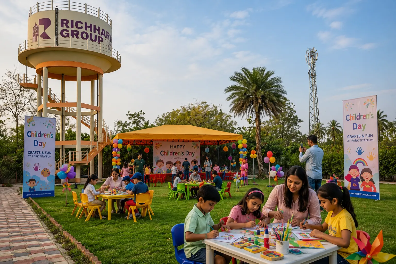 Children’s day crafts at Park Titanium