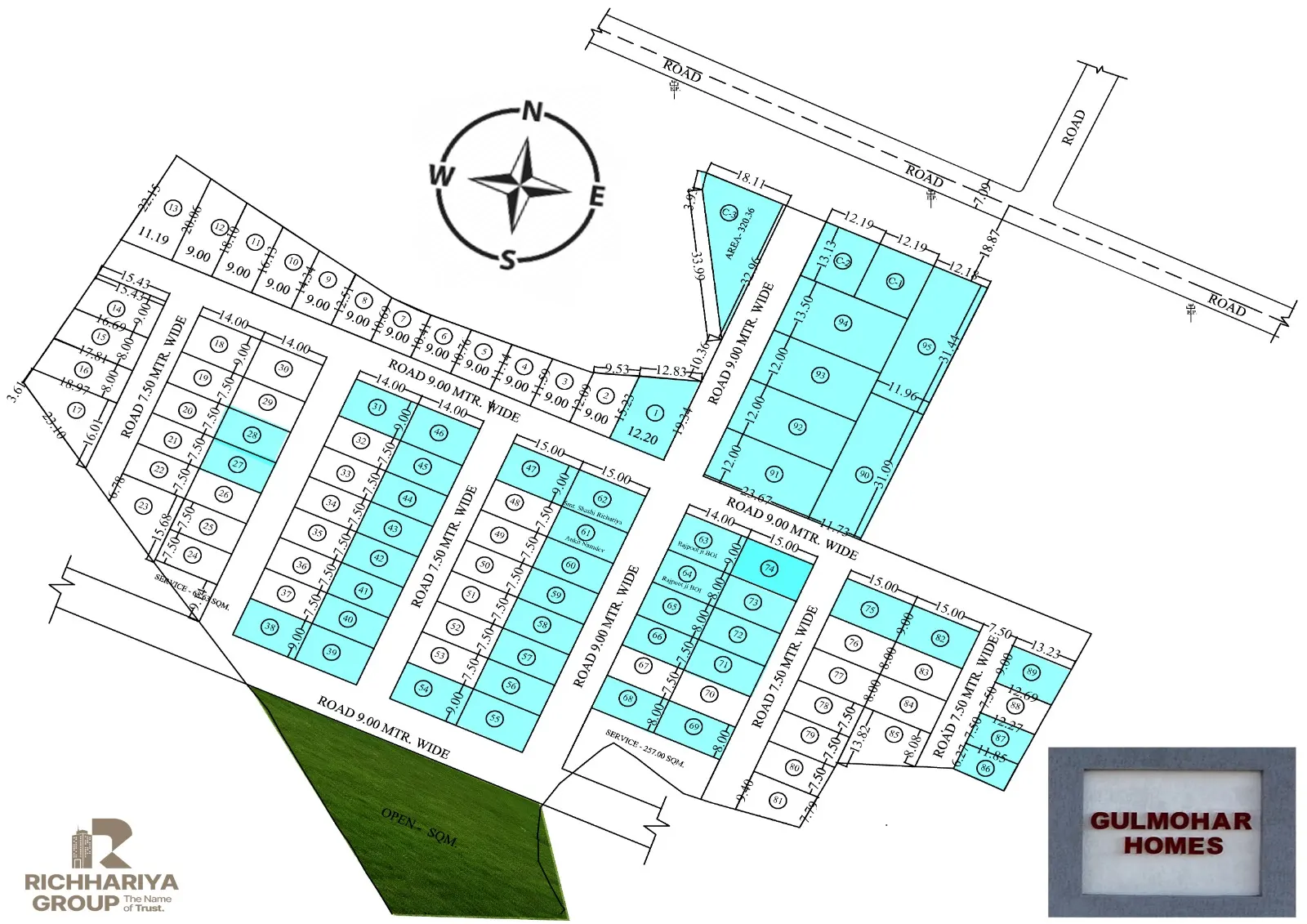Gulmohar Homes approved layout