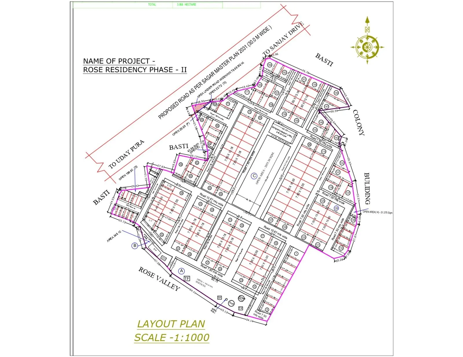 Rose Residency Phase II - layout rose res
